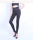 Quần legging cạp cao trơn nữ trơn bên ngoài mặc mùa đông skinny midi dày cashmere chân ấm quần cotton dày - Quần nóng lên