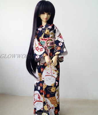 taobao agent BJD Capital Knighting Knitter 4 3 points Women and Wind Clothing 1/4 1/3 SD MSD baby clothes Kimono