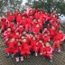 Mẫu giáo vườn quần áo mùa xuân và mùa thu mùa hè màu đỏ tiểu học và trung học đồng phục học sinh đặt tùy chỉnh trò chơi thể thao trẻ em của lớp dịch vụ tùy chỉnh