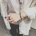 Châu Âu và Hoa Kỳ retro vòng đeo tay bằng thép titan nam sinh viên Hàn Quốc thủy triều nam đơn giản cá tính vòng đeo tay nam giới trang sức vòng bạc cho bé Vòng đeo tay Cuff