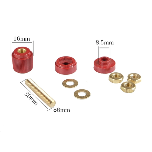 Pure Copper JS-333 Проводная столба M6 Репутатор проводка кучи свай кучи свай груды питания электроэнергии электрический исходный терминал 6 мм аксессуары динамика