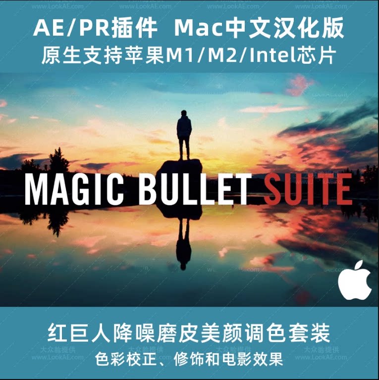 Mac苹果中文插件-红巨人降噪磨皮美颜调色AE/PR MBS 2023.2.1m1m2-天天素材网