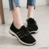 2018 mùa xuân và mùa thu tuổi Bắc Kinh giày vải giày thể thao nữ đáy mềm không trượt sinh viên thấp để giúp với Hàn Quốc phiên bản của giày thủy triều giày thể thao nữ 2021 Giày cắt thấp