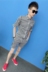 Tinh thần xã hội guy Hàn Quốc phiên bản của quần short mỏng phù hợp với mạng đỏ người đàn ông mùa hè triều nam sọc năm điểm tay áo Bộ đồ