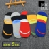 Siêu vô hình thuyền vớ nam mùa hè nông miệng vớ cotton mồ hôi khử mùi beanie vớ silicone non-slip nam vớ Vớ mắt cá chân