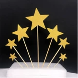 Запеченное торт 饰 украшение Love Star Set Set Wedding Cake Decormessies 7 Swing