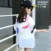 Cô gái mặt trời bảo vệ quần áo mùa hè 2018 mới phần dài siêu mỏng nước ngoài khí lớn trẻ em chống uv áo khoác thoáng khí