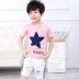 Trẻ em ngắn tay t-shirt cotton nam áo sơ mi Hàn Quốc phiên bản của dưới cùng của cậu bé lỏng mùa hè nữ 6 quần áo trẻ em 3 tuổi 5 áo mới