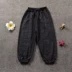 Trai quần mùa hè quần âu nữ bông và vải lanh lỏng mỏng trẻ em của trường tiểu học muỗi quần breathable bé quần linen quần jean bé gái Quần