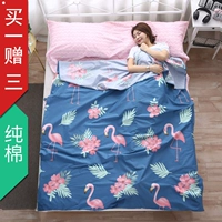 Du lịch trên bẩn túi ngủ cotton trong nhà dành cho người lớn khách sạn khách sạn vệ sinh chống bẩn quilt bìa du lịch xách tay đơn đôi túi ngủ đi phượt