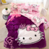 Hello Kitty nhung phim hoạt hình san hô quilt mảnh duy nhất của ấm luật mùa đông flannel dày Levin nhung supersoft chăn KT mèo - Quilt Covers vỏ chăn cotton Quilt Covers