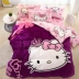 Hello Kitty nhung phim hoạt hình san hô quilt mảnh duy nhất của ấm luật mùa đông flannel dày Levin nhung supersoft chăn KT mèo - Quilt Covers chăn cotton Quilt Covers