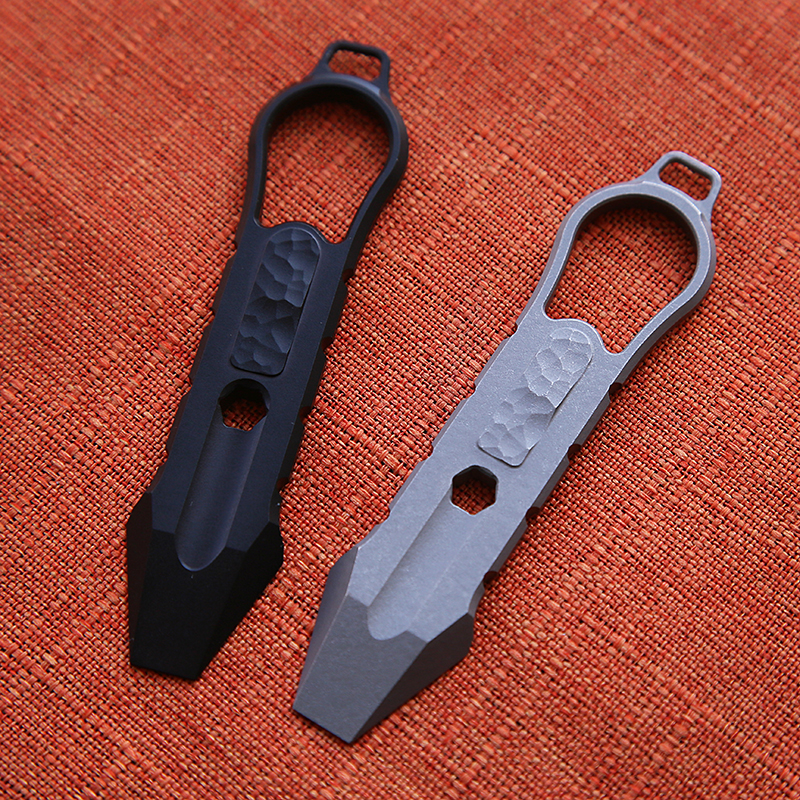 Multifunctional tool titanium alloy tactical crowbar bottle opener EDC self-defense equipment multi-purpose screwdriver pendant