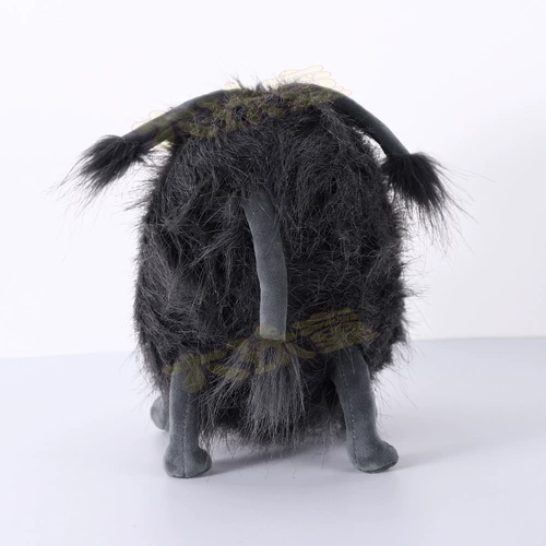 Высококачественная версия Grukel Dog Плюшевая кукла Высококачественные длинные волосы Black Dog Black Dog Doll Doll Toy Toy