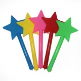 Пентагон красочная флуоресцентная липкая игрушка детские концертные концертные реквизиты вспыхивают блестящие звездные серебряные палочки