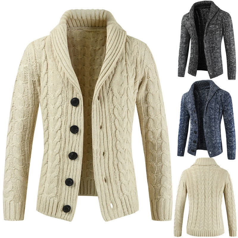Áo len mùa đông ấm áp đan áo len cardigan - Cardigan