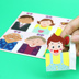 Chúc mừng gia đình trẻ em giấy búp bê bộ hướng dẫn mẫu giáo DIY gói vật liệu làm đồ chơi giáo dục sáng tạo búp bê trang điểm Handmade / Creative DIY