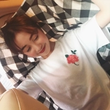 Летняя одежда, футболка с коротким рукавом для школьников, ретро топ, 2019, в корейском стиле, свободный крой