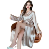 Осенняя сексуальная шелковая пижама, лонгслив для невесты, банный халат, для подружки невесты