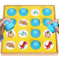 Đồ chơi giáo dục cho trẻ 3-4-6 tuổi 7 cờ vua trẻ em tương tác giữa cha mẹ và trẻ em trò chơi ghép hình con vật