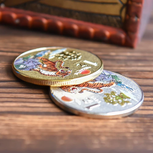 Креативный гаджет, монеты, металлическая серебряная монета, золото и серебро, подарок на день рождения