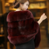 2017 mới nữ lông khăn choàng lông chồn lông siêu fox fur collar cloak chống mùa giải phóng mặt bằng đặc biệt chế biến áo khoác lông cừu nữ Faux Fur