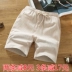 Pajama quần nam mùa hè phần mỏng cotton năm điểm home shorts quần lớn đầu mùa hè kích thước lớn lỏng quần linen Quần tây