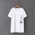 2018 mùa hè mới chất béo MM cộng với XL lỏng lỗ mỏng thư lỗ đặt ngắn tay T-Shirt nữ triều áo phông trắng Áo phông