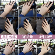Vòng nữ Nhật Bản và Hàn Quốc hipster sinh viên cá tính Hàn Quốc net vòng màu đỏ gió lạnh chỉ số ngón tay vài vòng mở đuôi vòng