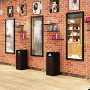 Làm tóc hai mặt Một cửa hàng cắt tóc gương bàn với tủ thử đồ nội thất một tầng thiết kế tường đứng - Hair Salon / Nội thất làm đẹp
