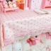 phòng in khăn trải bàn cô gái trái tim tình yêu ren bàn trà bảng vải vải Meng Mei được trang trí bằng hình ảnh nền màu hồng - Khăn trải bàn khăn trải bàn nhà hàng đẹp Khăn trải bàn