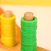 Montessori dạy trợ cầu vồng cặp con số biển số nhận dạng biển đồ chơi toán học về số lượng học tập kỹ thuật số trợ giáo dục mầm non Đồ chơi bằng gỗ