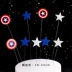 American Hero Theme Cake Trang trí Chèn Thẻ Cờ Trang trí Chúc mừng sinh nhật Bữa tiệc Baby Baby Boy Phụ kiện - Trang trí nội thất