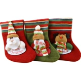 Маленькие рождественские носки подарочный пакет Санта -Клаус Санта -Носки Кенди Сумки Рождественский снеговик Стоковой сумка для рождественского дня рождения рождественский день рождения
