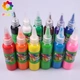 12 màu sắc có thể giặt màu nước sơn mẫu giáo nghệ thuật thủ công và bức tranh sơn cung cấp ngón tay sơn dầu 60ml