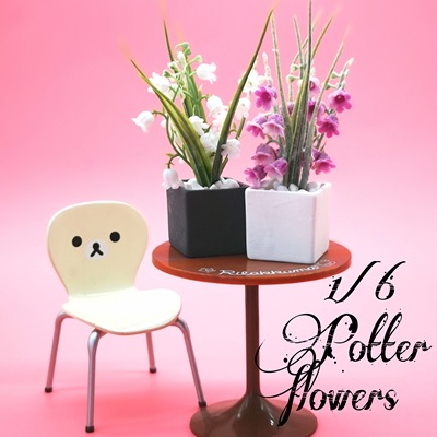 taobao agent 1/6 potted plant flower BJD doll BLYTHE small cloth OB Azone doll house photo prop