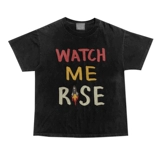 Вымыть и сделать старый ретро -европейский и американский цвет, ведущий писем, печатает с короткой грейпфрутом мужчины и женщины BF Wind Негабаритная пара High Street T 侐