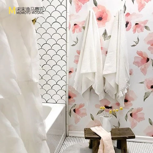 Рыба -кран -вентилятор -мозаичный темно -зеленый лед