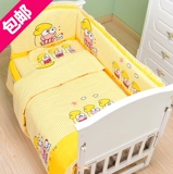 Хлопковые бортики для кроватки, покрывало для младенца, комплект для кровати, постельные принадлежности