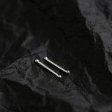 Серебряный браслет, украшение-шарик, маленькие серьги, простой и элегантный дизайн, серебро 925 пробы