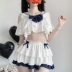 SALTCRUSH Bộ đồ học sinh gợi cảm và dễ thương Nhật Bản lolita hai chiều jk đồng phục thuần khiết Desire thủy thủ phù hợp cho nữ 