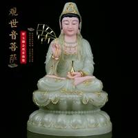 Хан Байю Гуанейн Будда Статуя поклоняется Семейной Статуи Гуаньяна для дома для Гуанейна Бодхисаттва Каменные нефритовые украшения