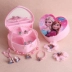Frozen Princess Children Necklace Set Hộp quà tặng Cô gái Trang sức Phụ kiện Vòng tay Bông tai - Nhẫn