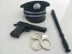 Trẻ em cảnh sát điện đồ chơi súng đặt thanh thiết bị liên lạc thiết bị nam và nữ mũ Giáng sinh Năm mới quà tặng mèo đen cảnh sát trưởng đồ chơi phát triển trí tuệ cho trẻ sơ sinh Súng đồ chơi trẻ em