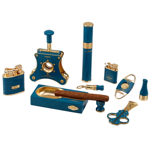 JIFENG Муссонный сигарный дым с десятью -набор более легких инструментов с сигарным ножом одаренные подарки выбранные президентские набор сигар