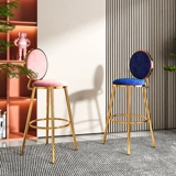 Бар Стул Бар Высокий стул Стул Домохозяйство Light Luxury Modern Минималистская настольная стойка на стойке фронта кассир кресло -стул Высокий стул высокий