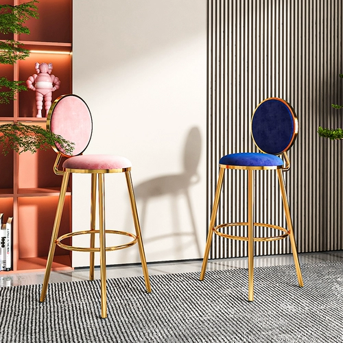 Бар Стул Бар Высокий стул Стул Домохозяйство Light Luxury Modern Минималистская настольная стойка на стойке фронта кассир кресло -стул Высокий стул высокий