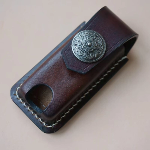 Dunhill, зажигалка, кожаный чехол, поясная сумка, увеличенная толщина