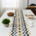 Châu âu khăn trải bàn hiện đại nhỏ gọn Bắc Âu mô hình hình học cao cấp cotton linen bảng vải hình chữ nhật dày bàn cà phê vải Khăn trải bàn