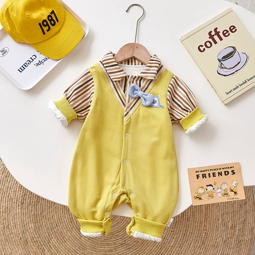 Осенний детский хлопковый лонгслив подходит для мужчин и женщин для девочек для выхода на улицу для новорожденных, куртка, боди